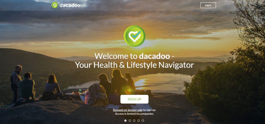 健康状態をリアルタイムで数値化！dacadooが挑む最先端デジタルヘルスケアとは＿ログイン画面